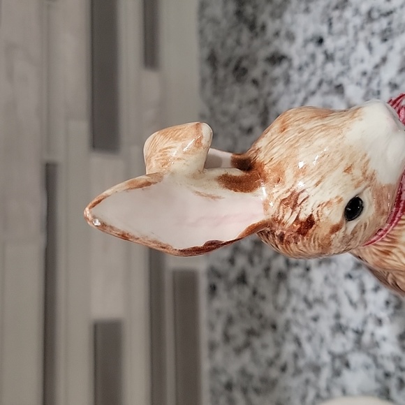 vintage ceramic pair of easter bunnies - Picture 10 of 10